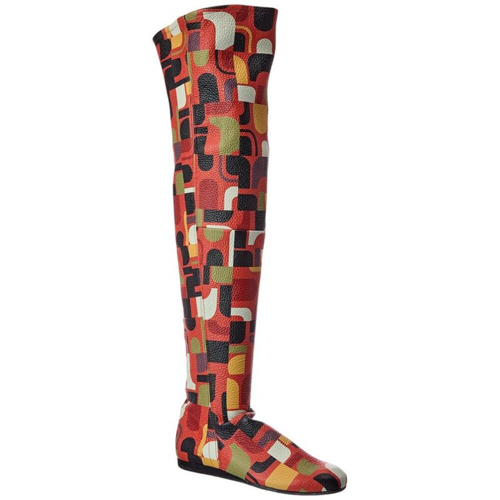 Arche Lajiki Leather Over-The-Knee Boot, Orange
